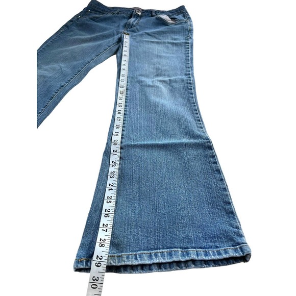 Levi Strauss Signature Blue Denim Womens 18 1/2 Plus Stretch Bootcut Jeans - Picture 6 of 7